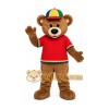 Bear Red Shirt Mascot Costume