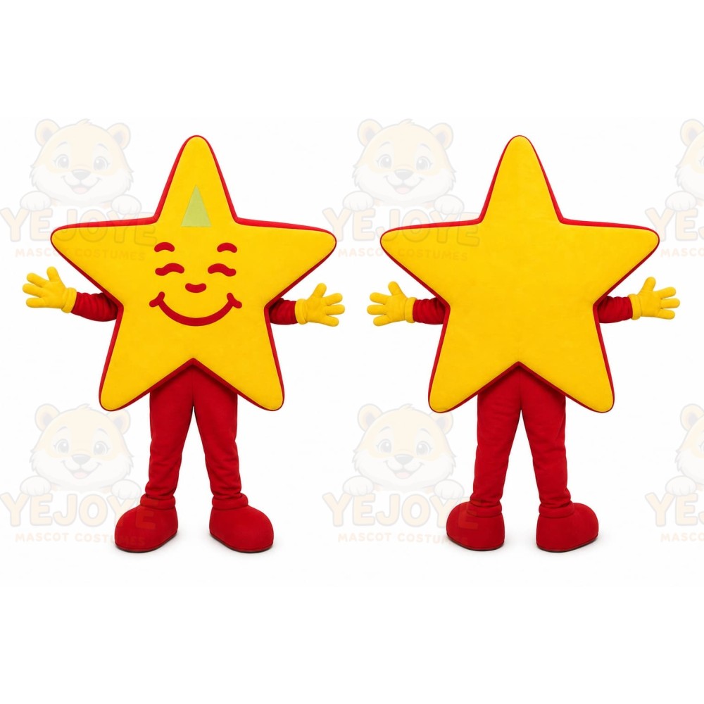 Yellow Star Mascot Costume