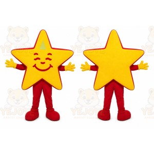 Yellow Star Mascot Costume
