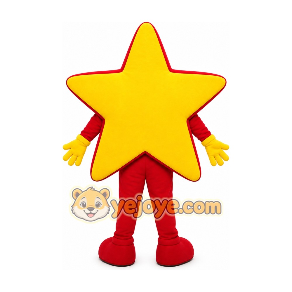 Yellow Star Mascot Costume Yellow Star Mascot Costume