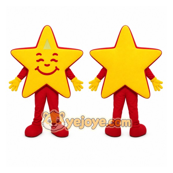Yellow Star Mascot Costume