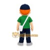 Green Shirt Boy Mascot Costume Green Shirt Boy Mascot Costume