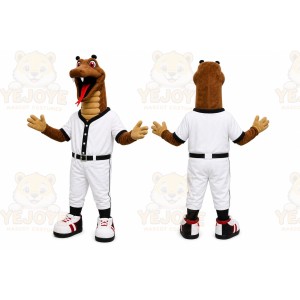 White Sports Snake Mascot Costume