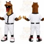 White Sports Snake Mascot Costume