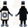 Black Bottle Character Mascot Costume