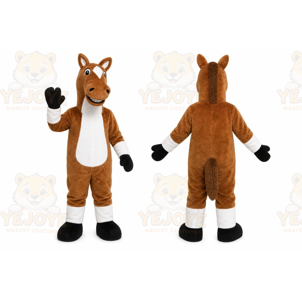 Brown Horse Mascot Costume