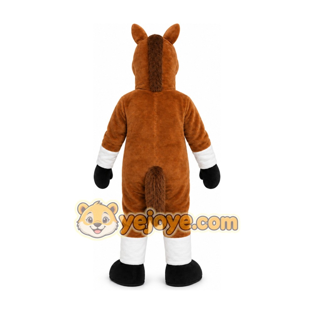 Brown Horse Mascot Costume Brown Horse Mascot Costume
