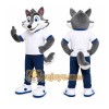 Gray Wolf Shirt Mascot Costume