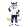 Gray Wolf Shirt Mascot Costume