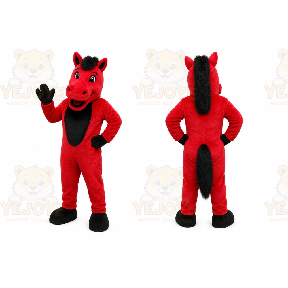 Red Horse Mascot Costume