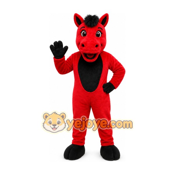 Red Horse Mascot Costume