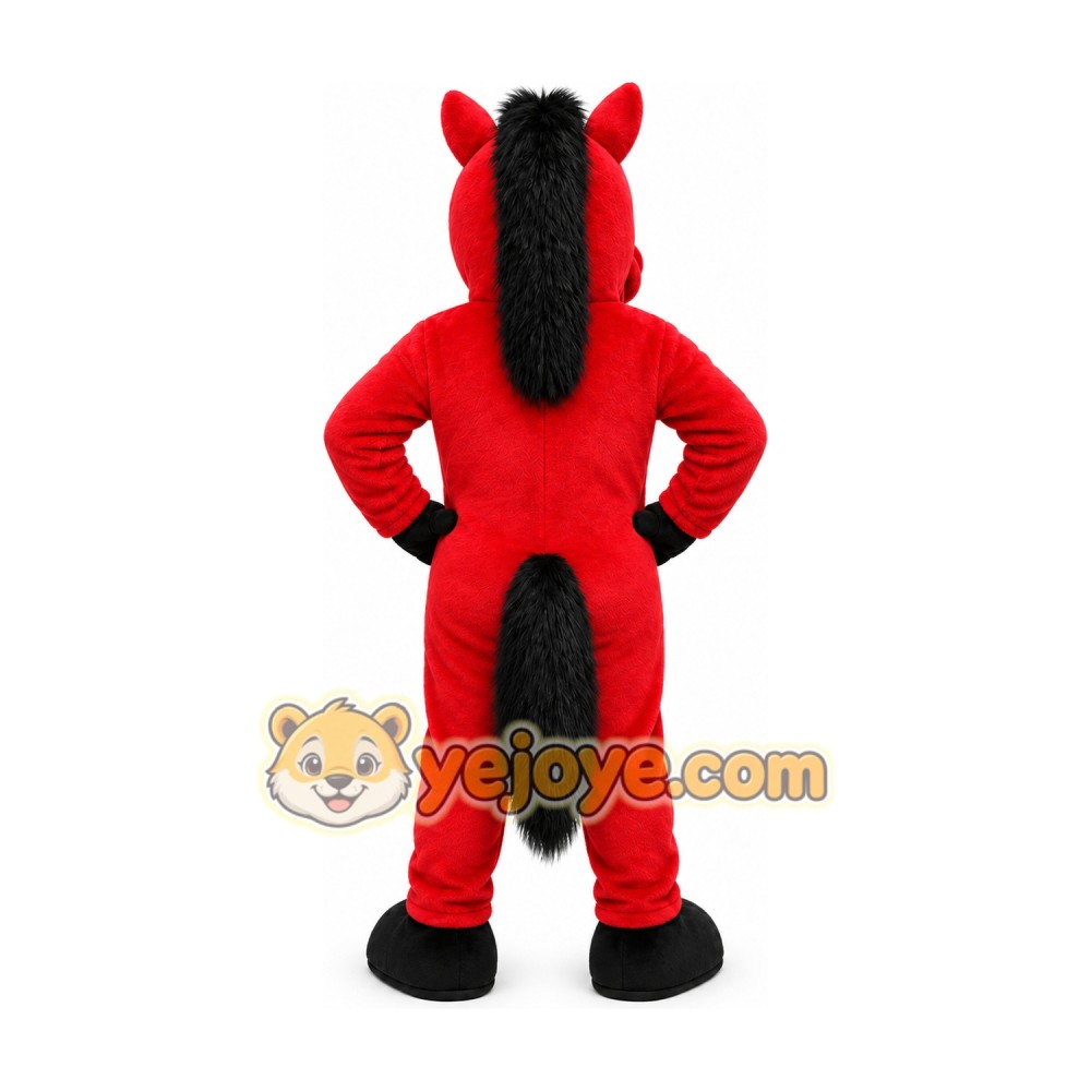 Red Horse Mascot Costume