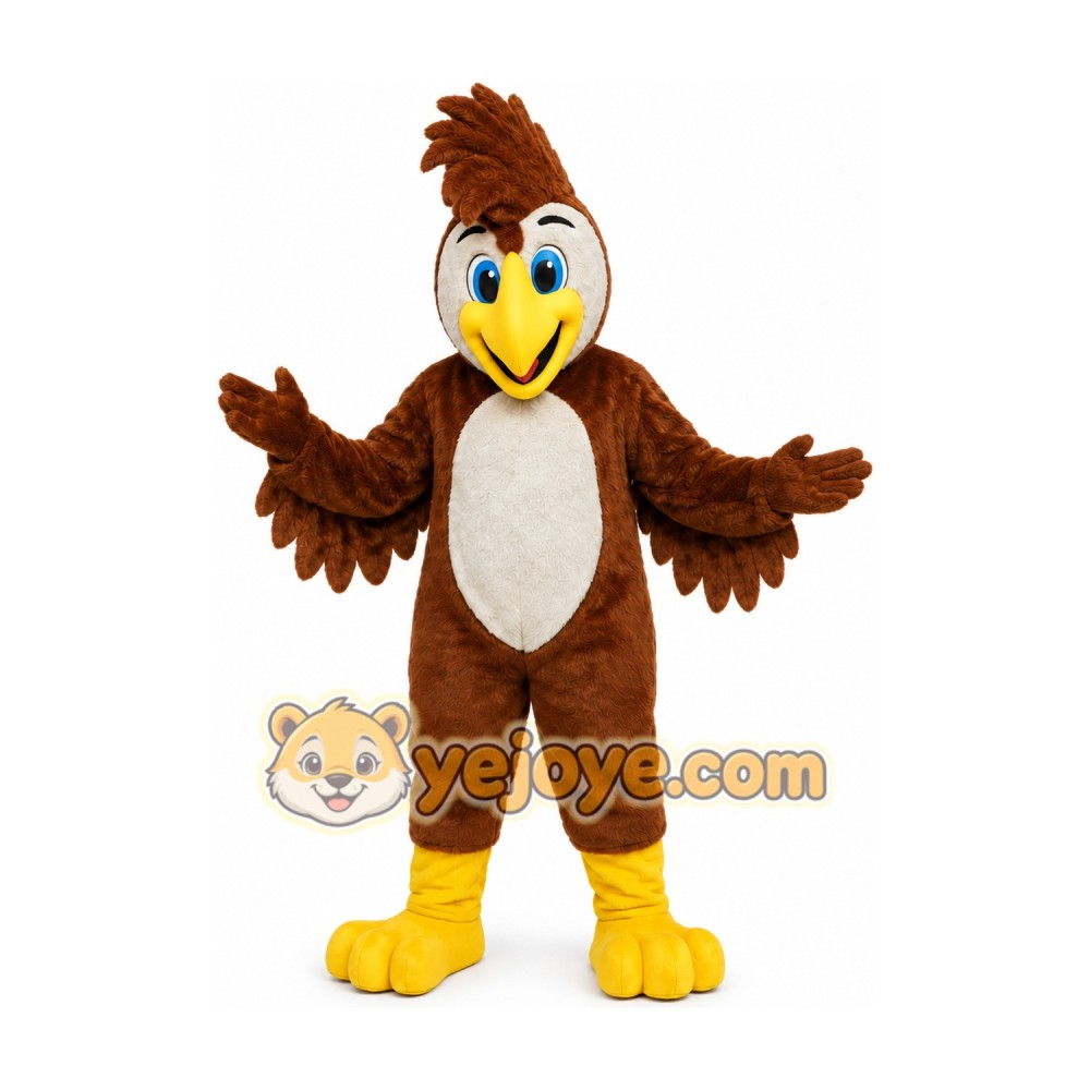 Brown Eagle Mascot Costume