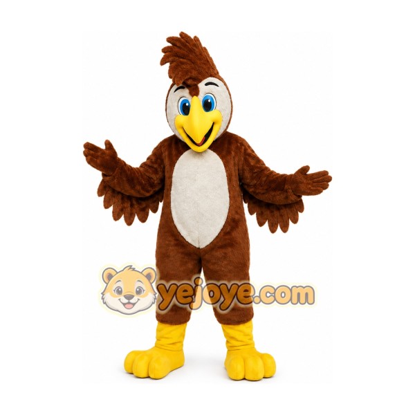 Brown Eagle Mascot Costume