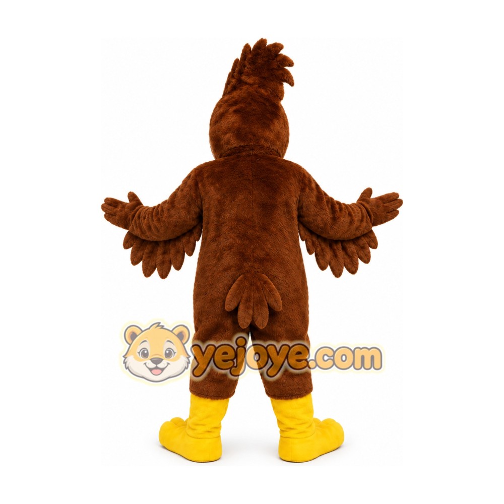 Brown Eagle Mascot Costume