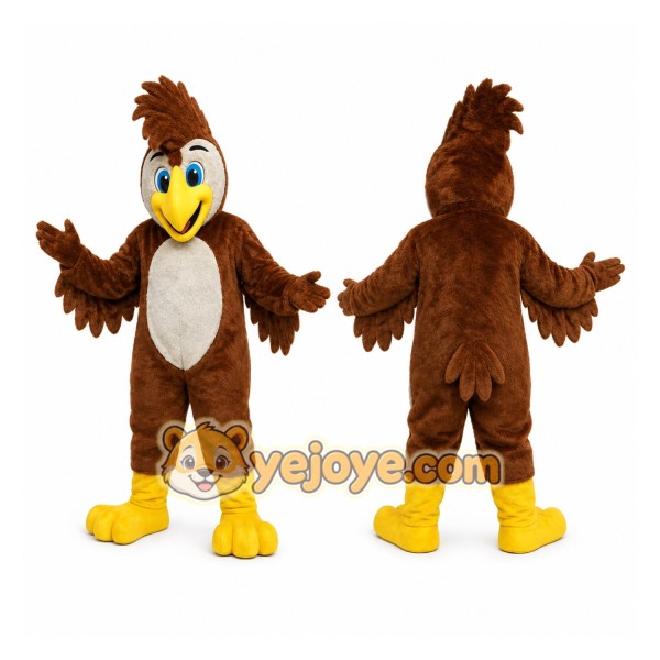 Brown Eagle Mascot Costume