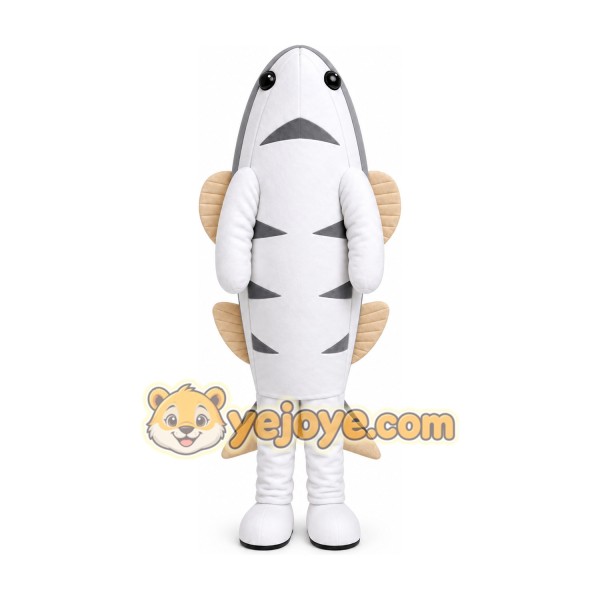 White Fish Mascot Costume