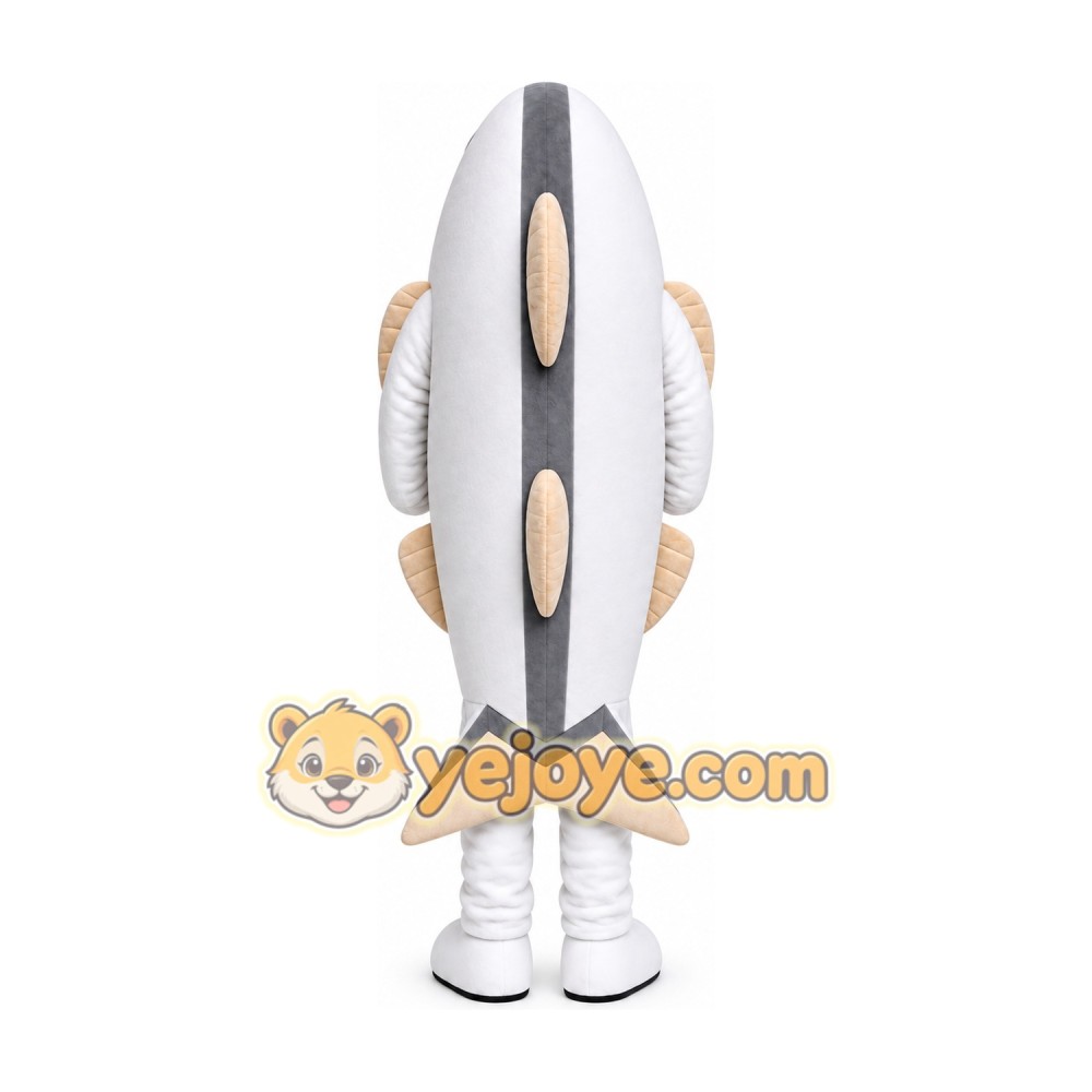 White Fish Mascot Costume White Fish Mascot Costume