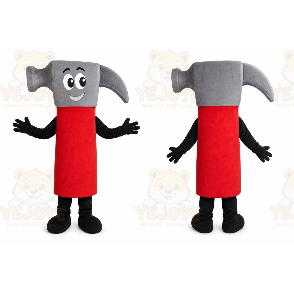 Red Hammer Mascot Costume