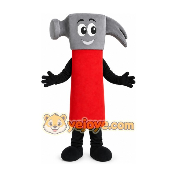 Red Hammer Mascot Costume