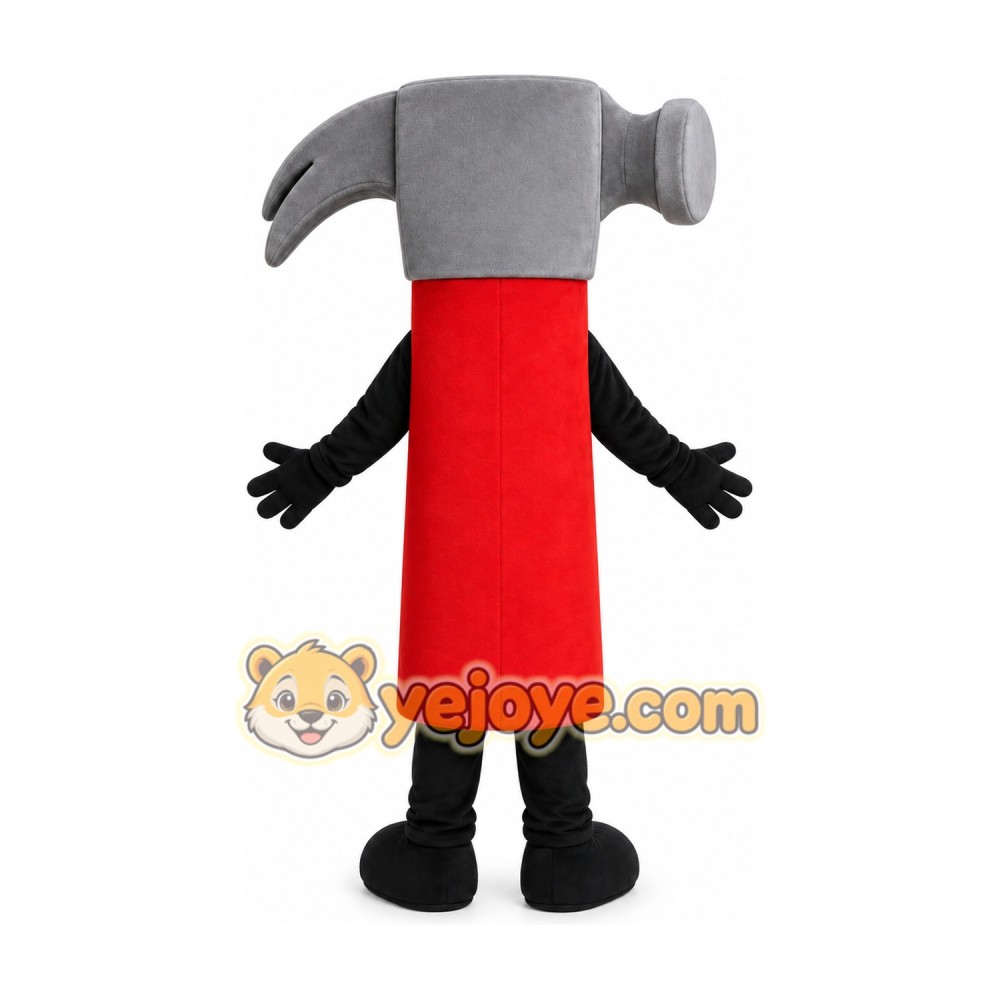 Red Hammer Mascot Costume