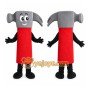 Red Hammer Mascot Costume