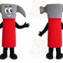 Red Hammer Mascot Costume