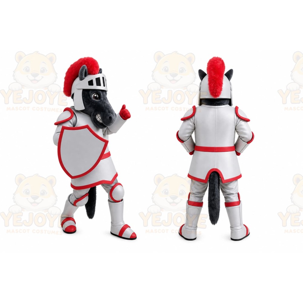 Armored Horse Mascot Costume