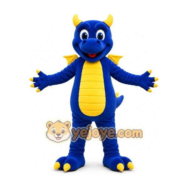 Blue Dragon Mascot Costume