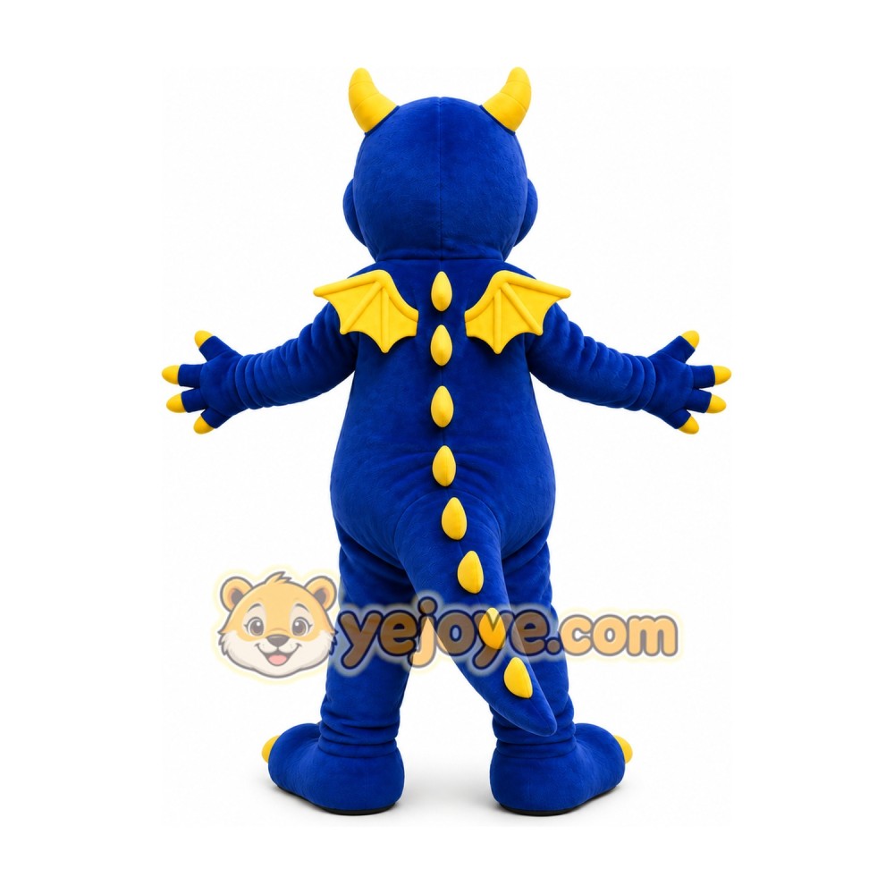 Blue Dragon Mascot Costume