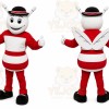 Red Bee Mascot Costume