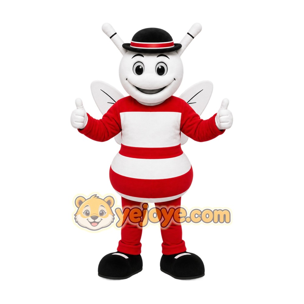Red Bee Mascot Costume Red Bee Mascot Costume