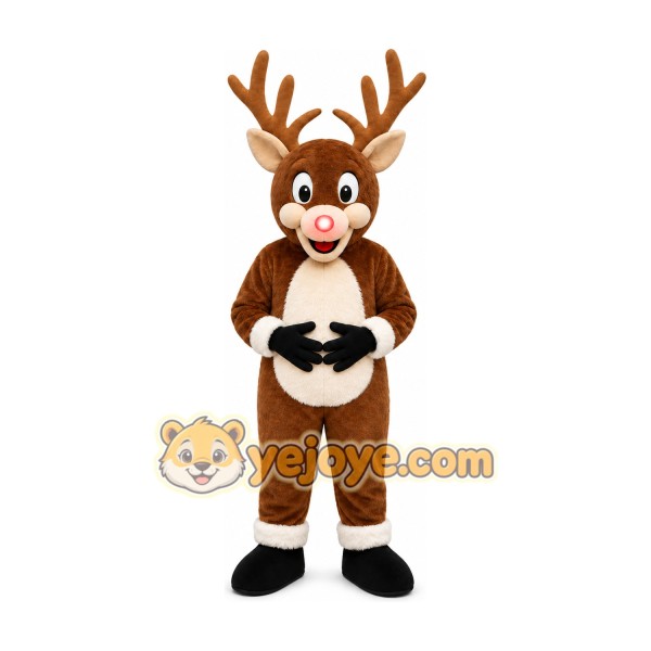 Brown Reindeer Mascot Costume