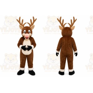 Brown Reindeer Mascot Costume