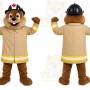 Beaver Winter Coat Mascot Costume