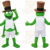 Green Cricket Gentleman Mascot Costume