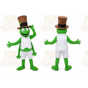 Green Cricket Gentleman Mascot Costume
