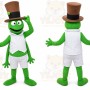 Green Cricket Gentleman Mascot Costume