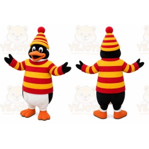 Striped Penguin Mascot Costume