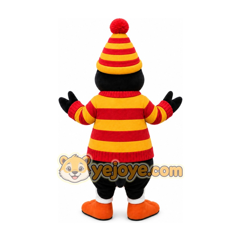 Striped Penguin Mascot Costume Striped Penguin Mascot Costume