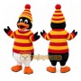 Striped Penguin Mascot Costume