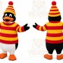 Striped Penguin Mascot Costume
