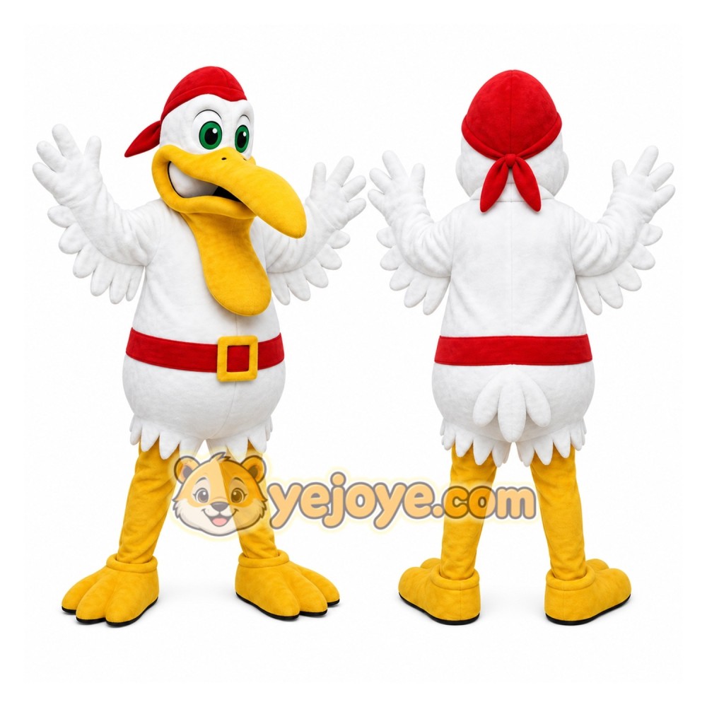 White Eagle Mascot Costume White Eagle Mascot Costume