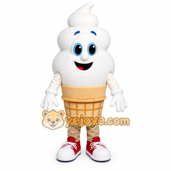 Ice Cream Cone Mascot Costume Ice Cream Cone Mascot Costume