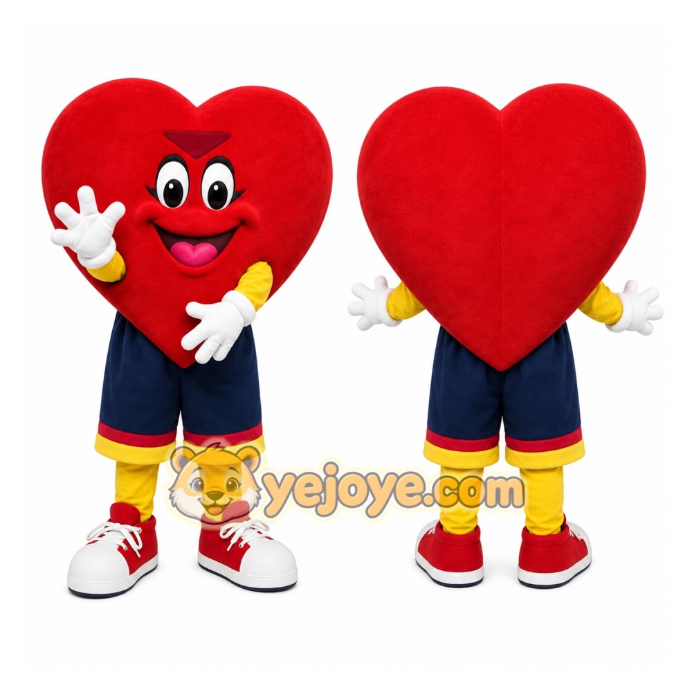 Red Heart Mascot Costume