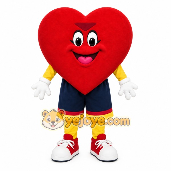 Red Heart Mascot Costume