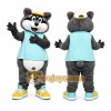 Gray Raccoon Shirt Mascot Costume Gray Raccoon Shirt Mascot Costume