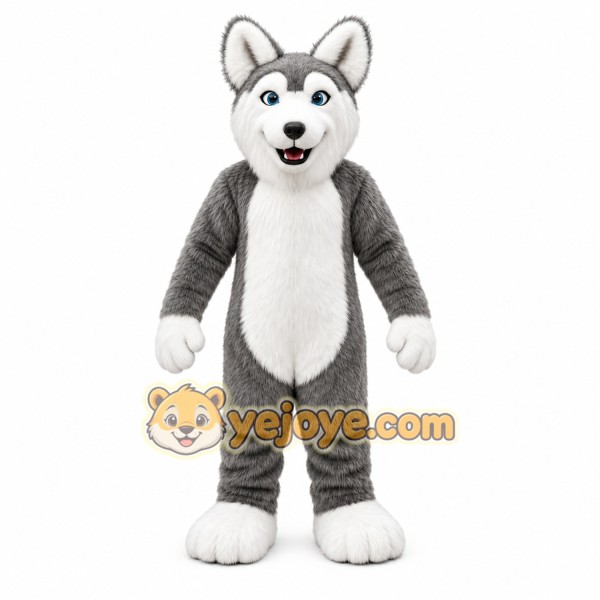 Gray Wolf Mascot Costume