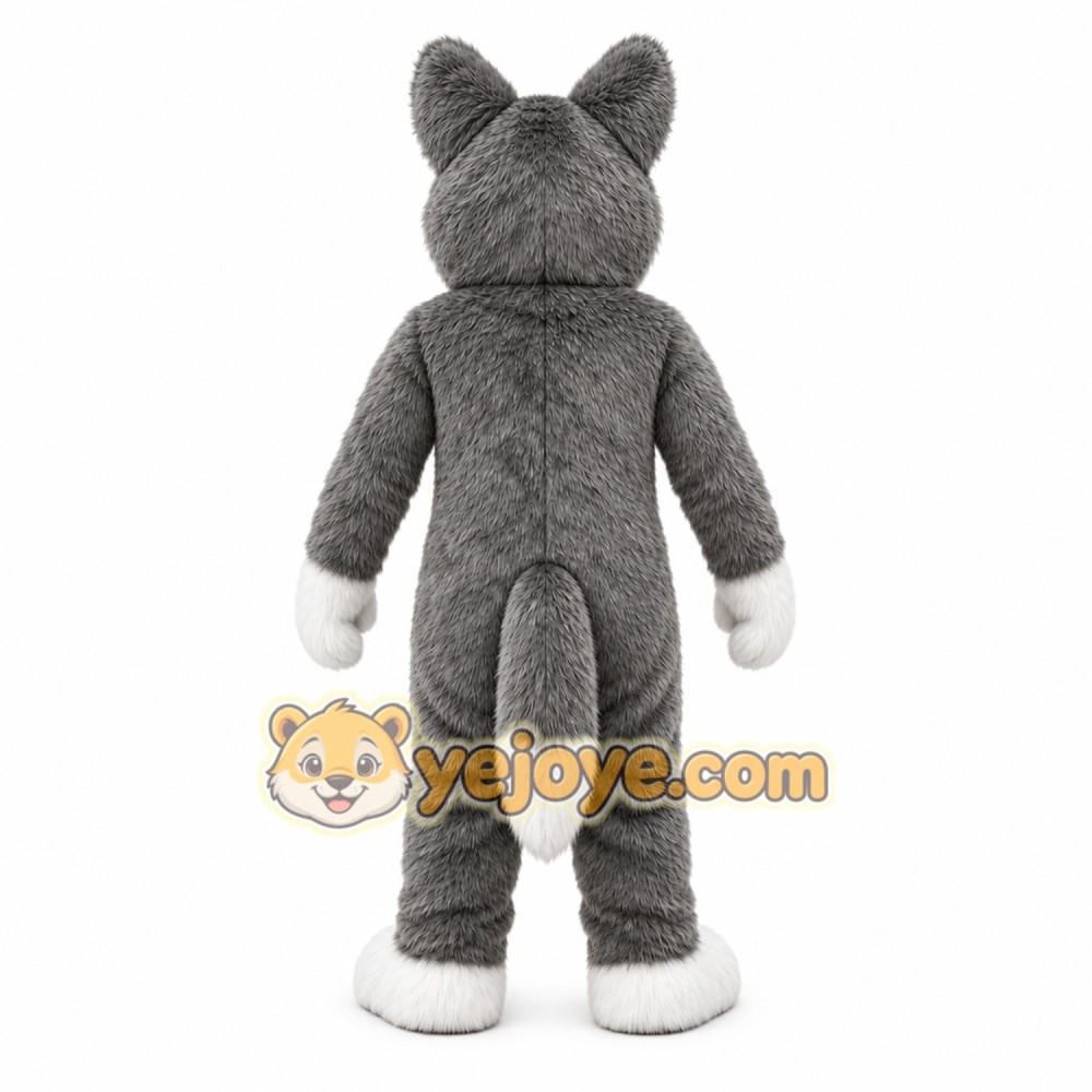 Gray Wolf Mascot Costume Gray Wolf Mascot Costume