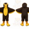 Brown Hawk Mascot Costume